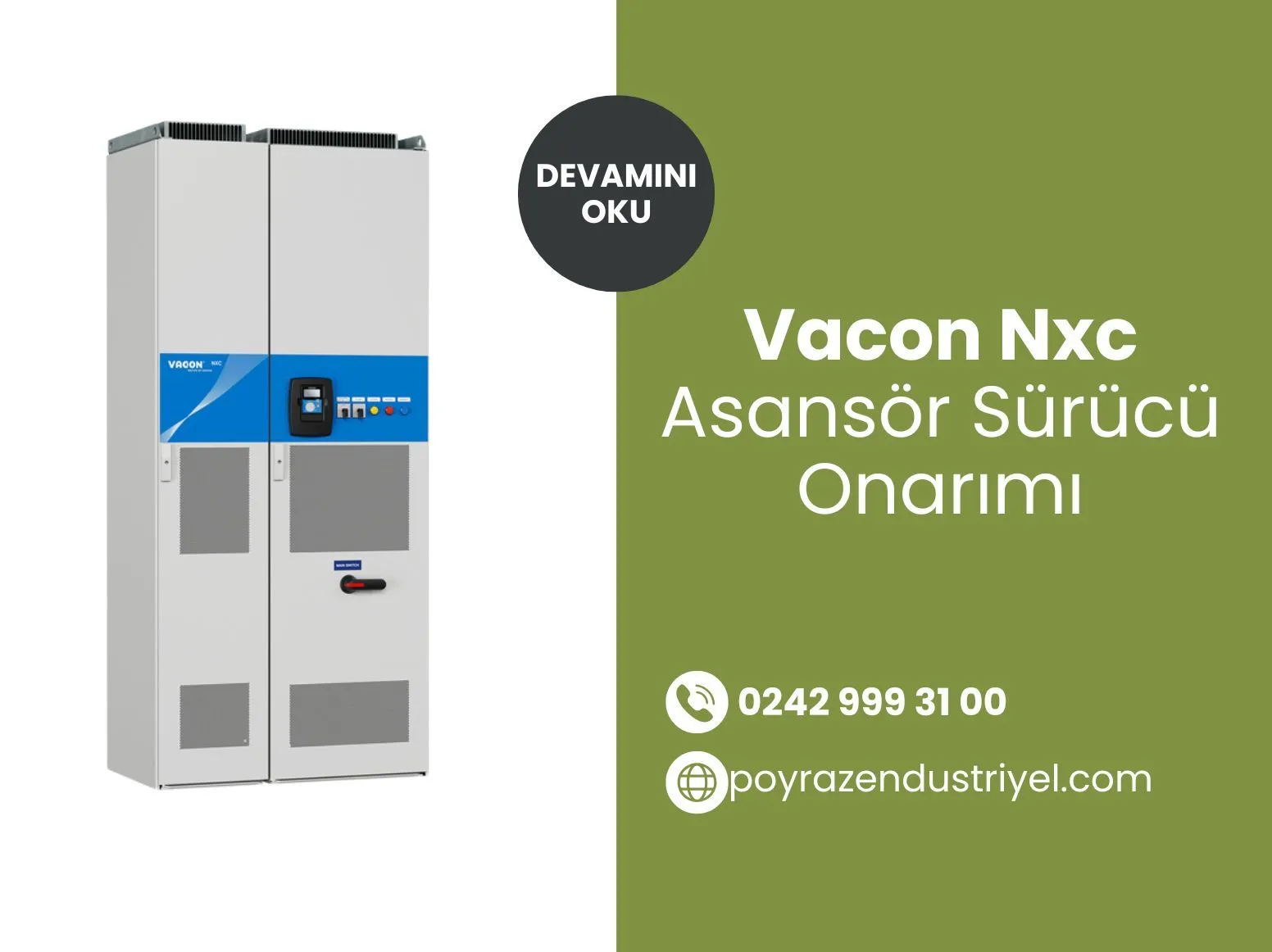 Vacon Nxc Asansör Sürücü Onarımı